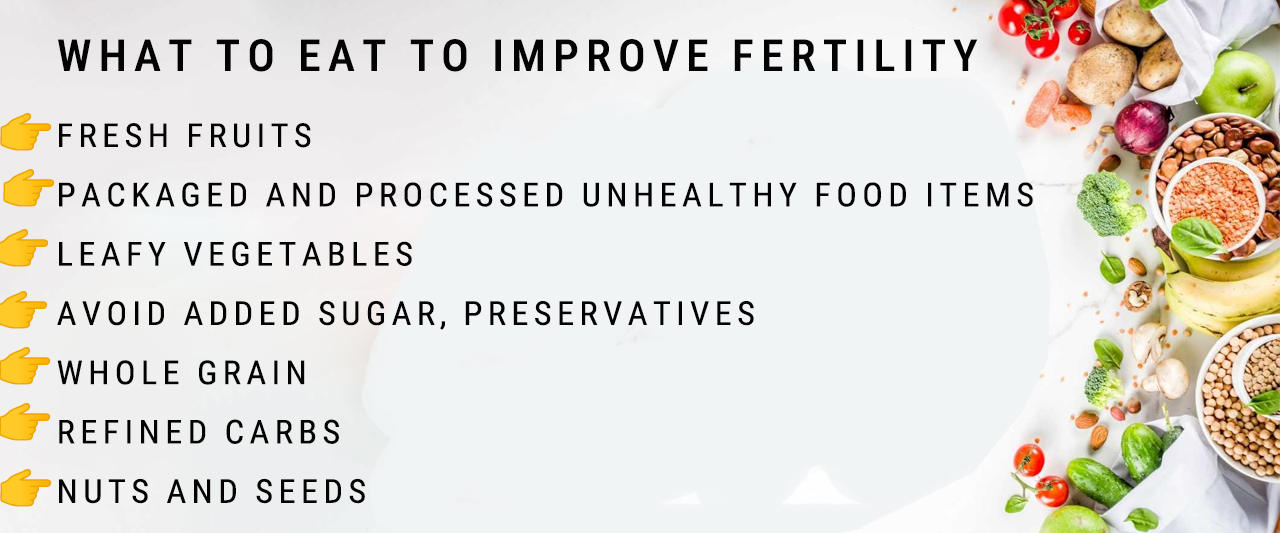 What should you eat to improve fertility for low amh