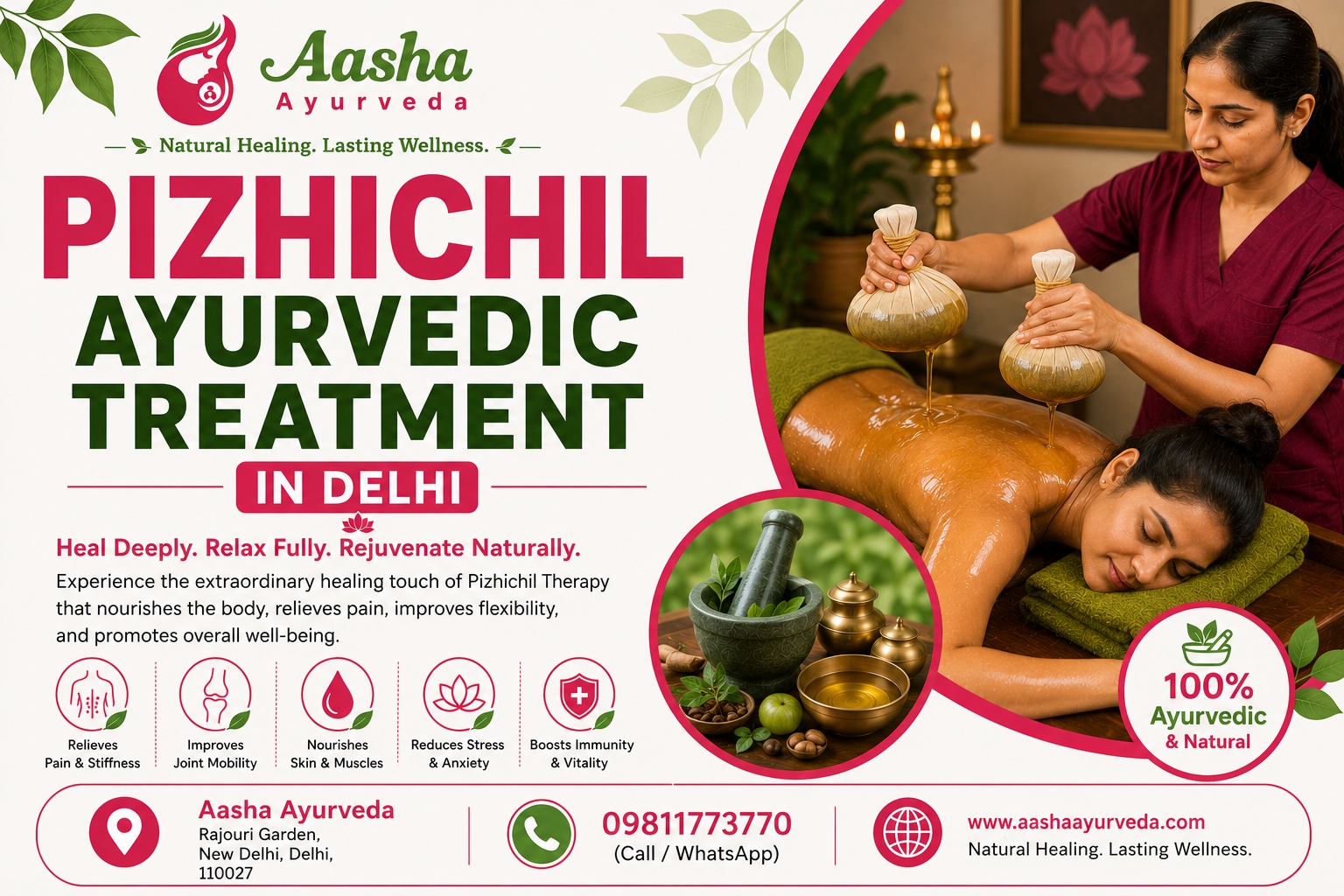 Pizhichil Ayurvedic Treatment in Delhi