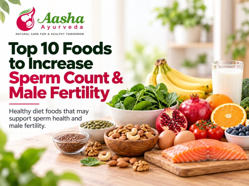 Top 10 Foods to Increase Sperm Count & Male Fertility